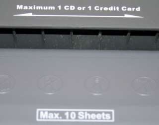 INIT NT PS10CC CROSSCUT CD CREDIT CARD PAPER SHREDDER  