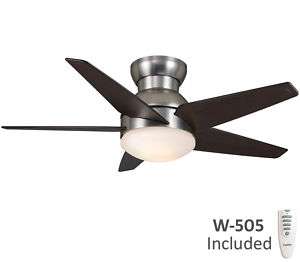   52 Isotope Brushed Nickel Hugger Remote Ceiling Fan C30G45H  