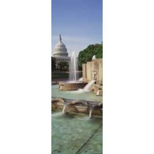  Water Fountain in Front of the U.S. Capitol Building 