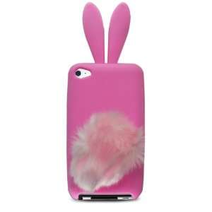  Pink Rabit Bunny Design Soft Silicone Skin Gel Cover Case 