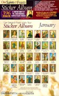 unique saint sticker calendars
