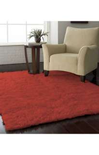 Hand woven Flokati Shag Area Rug 5x7 Cognac Wool Carpet  