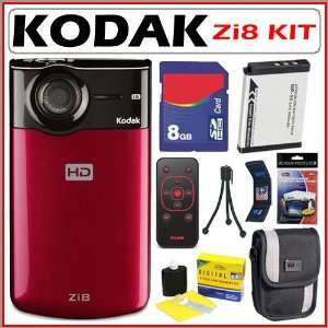  Kodak Zi8 High Definition Pocket Digital Video Camera with SD/ SDHC 