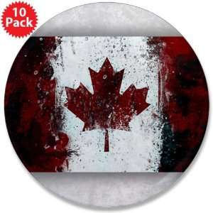   Button (10 Pack) Canadian Canada Flag Painting HD 