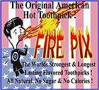 fire pix flavored toothpicks hot cinnamon 