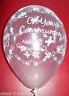 25 qualatex helium quality 11 clear communion butterflies balloons boy
