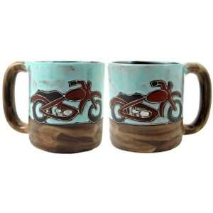   Countertop Stackable Mug Post   Motorcycle Biker Design 