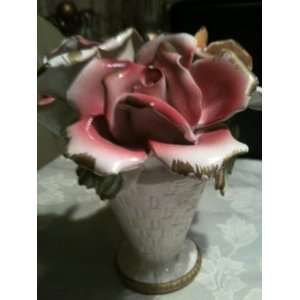 Capodimonte Collection Porcelain Flower Vase 