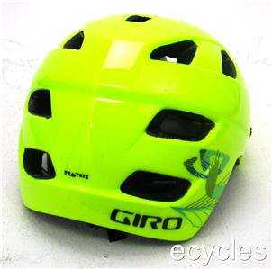 Giro FEATURE Mountain Bike Helmet Highlight Yellow Bright Green MEDIUM 
