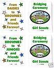 Scout laminated daisy brownie PROMISE girl bookmarks items in HTM 