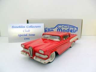   43 BRK22X 1958 EDSEL CITATION COLLECTORS CLUB THIRD MODEL RED  