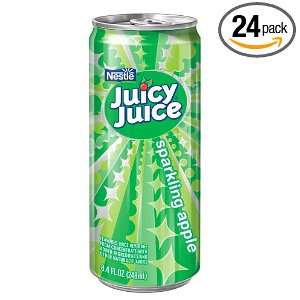 Nestle Juicy Juice, Sparkling Apple, 8.4 Ounce Cans (Pack of 24)
