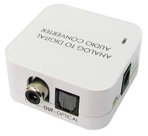 RCA Stereo To Optical Coax S/PDIF Audio Converter  