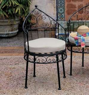 Moroccan Design Metal Chair Garden Pool Patio  