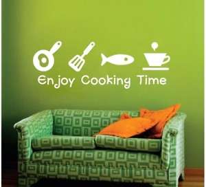 Kitchen Deco Wall Graphic Sticker Decal ★ Cooking Time  
