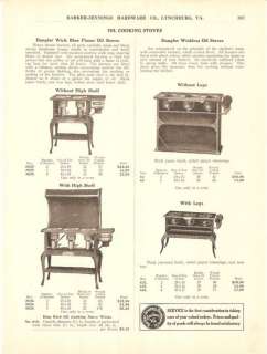 1917 Antique Dangler Oil Cooking Stove Catalog AD  