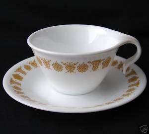 VINTAGE CORELLE BUTTERFLY GOLD CUP & SAUCER SET(S)  