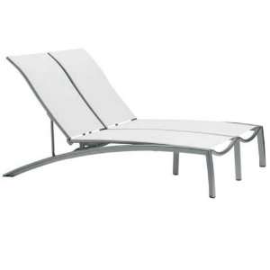   South Beach Relaxed Sling Double Chaise Lounge Patio, Lawn & Garden
