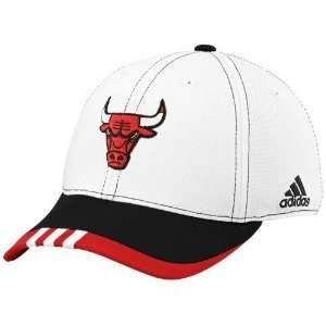 adidas Chicago Bulls White On Court Flex Fit Hat  Sports 