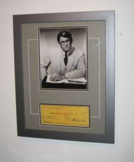 Gregory Peck Rare Signed Autograph Cheque Display, To Kill A 
