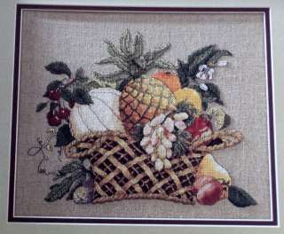 Just Cross Stitch Fruit Basket Linda Jary Pattern Book  
