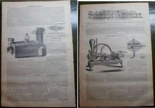 Sugar Manufacture Cane Juice 1862 Scientfic American  