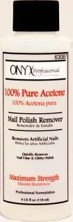 New) Onyx 100% Acetone Nail Polish Remover 4oz  