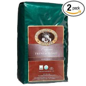   Coffee Organic French Roast Whole Bean Coffee, 32 Ounce Bag (Pack of 2