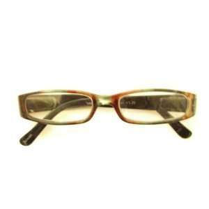    Color Stripes, Green/Tortoise, Plastic Frame Reading Glasses, +1.25