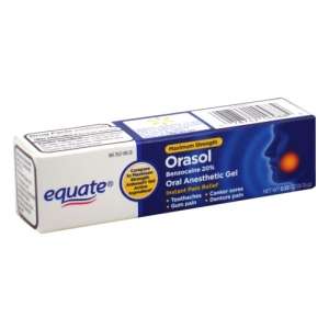 Orasol 33oz   Benzocaine, Oral Anesthetic Gel   Equate  