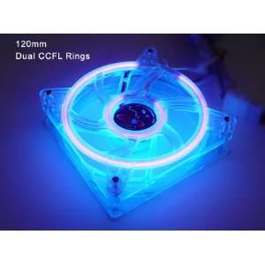  LOGISYS Computer CCF120UVBL 120mm Blue LED Case Fan 