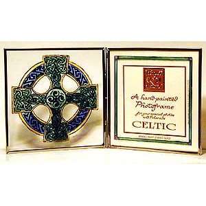   Glass Picture Frame in a Celtic Cross Design.
