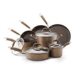   Bronze Collection Hard Anodized Nonstick Cookware Set, 11 Piece