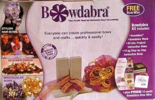 BOWDABRA BOW MAKER DELUXE KIT w/DVD, BOOK, WIRE~NEW  