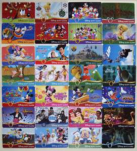 28 Disney Gift Cards Up, Jonas, Tron, Alice, TinkerBell  