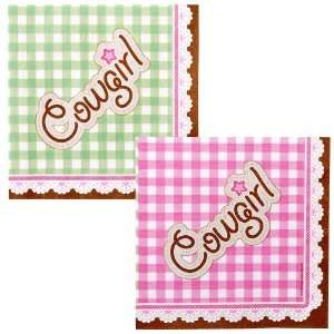    Pink Cowgirl Lunch Napkins (16) Party Supplies Toys & Games