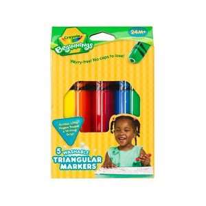  Crayola Washable Triangular Markers (1 box, 5 ct.) Toys & Games