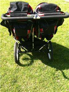 Dreamer Design Ditto Lite Double Jogging Stroller Black & Red up to 