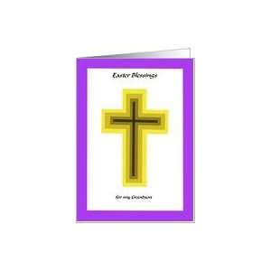  Easter Blessing Cross   Grandson Card Health & Personal 