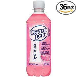 SunnyD Crystal Light Ready To Drink, Pink Lemonade, 16 Ounce Bottles 