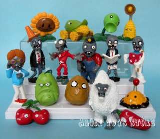 PLANTS VS. ZOMBIES COLLECTION FIGURE SET OF 16 NEW ARRIVE GAME 