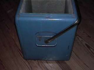   Vintage Metal Pepsi Cooler Ice Chest Blue With Tray and Bottle Opener
