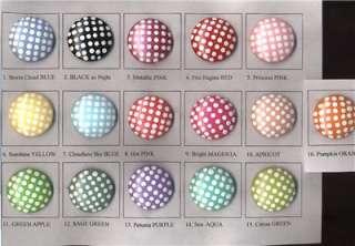 Assorted Colored DOTS ~ Dresser Drawer Knobs Pulls  