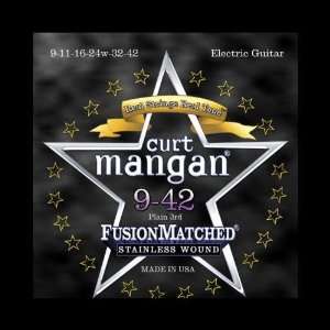  Curt Mangan Fusion Matched Stainless Wound Electric Strings 