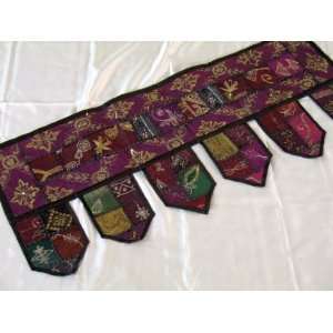  SARI WINDOW DOOR CURTAIN PATCHWORK VALANCE INDIA TORAN 