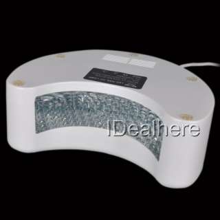   12W Nail Art Manicure LED Lamp UV Gel Soak off Gelish Dryer with Timer