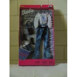 Barbie Fashion Avenue Sparkle Jeans with Belll Bottoms and 