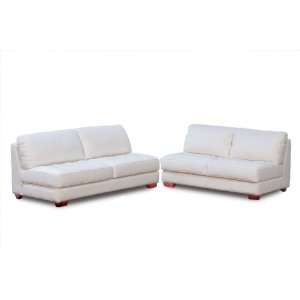  Diamond Sofa   Zen Collection Armless, All Leather Tufted 