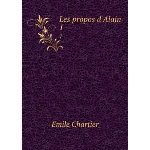  Les propos dAlain. 1 Emile Chartier Books