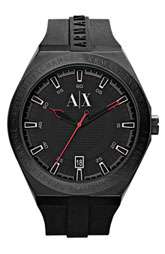 AX Armani Exchange Rubber Strap Watch $140.00